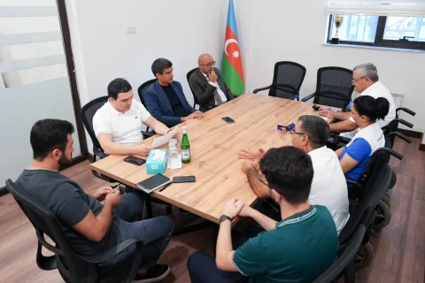 Dünya çempionatında medal qazanan bocciaçı ilə Bakıda görüş keçirildi - FOTO