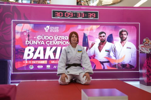 Bakıda keçiriləcək cüdo üzrə dünya çempionatına həsr olunan fan zona yaradılıb - FOTO