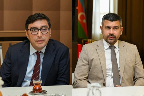 Fərid Qayıbov Dünya Minifutbol Federasiyasının prezidentini qəbul edib