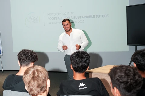 “Neftçi”nin U-16 komandası iqlim fəaliyyəti barədə məlumatlandırıldı - FOTO