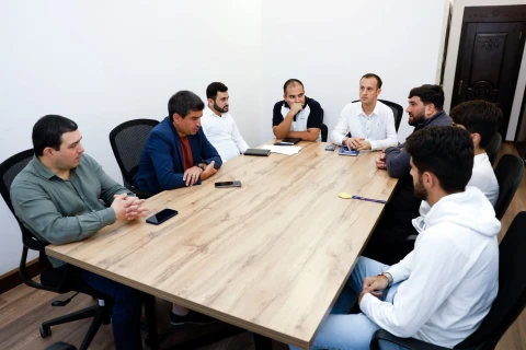 Milli Paralimpiya Komitəsində parataekvondoçularla görüş keçirilib - FOTO