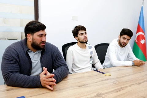 Milli Paralimpiya Komitəsində parataekvondoçularla görüş keçirilib - FOTO