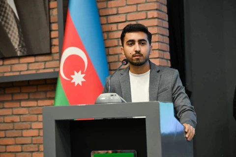 Fərid Qayıbov Azərbaycan İdman Akademiyasının tələbələri ilə görüşüb - FOTO