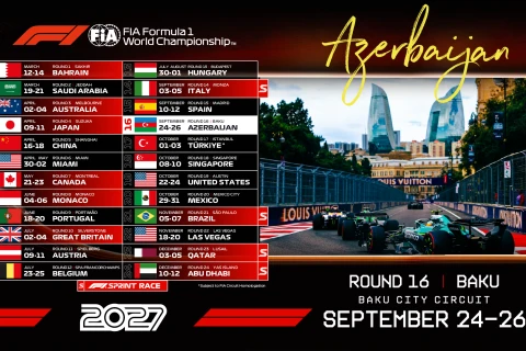 Date of 2027 Formula 1 Azerbaijan Grand Prix announced