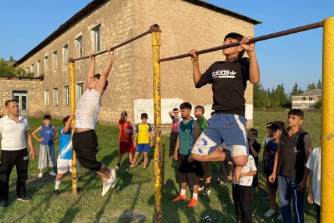 Lənkəranda uşaqlar üçün əyləncəli idman tədbiri təşkil olunub - FOTO