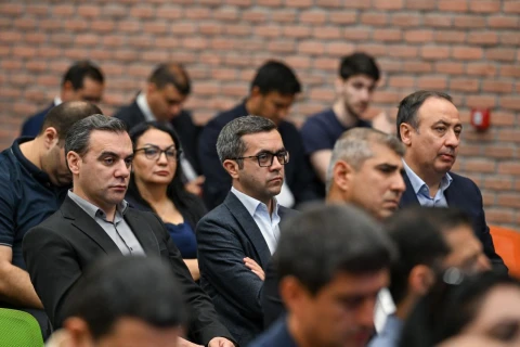 Fərid Qayıbov idman federasiyalarının nümayəndələri ilə 28-ci görüşünü keçirib - FOTO