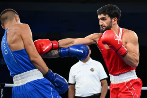 Boksçumuz Avropa çempionatında Ermənistan təmsilçisinə qalib gələrək 1/4 finala vəsiqə qazanıb - FOTO