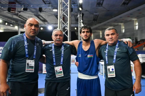 Boksçumuz Avropa çempionatında Ermənistan təmsilçisinə qalib gələrək 1/4 finala vəsiqə qazanıb - FOTO