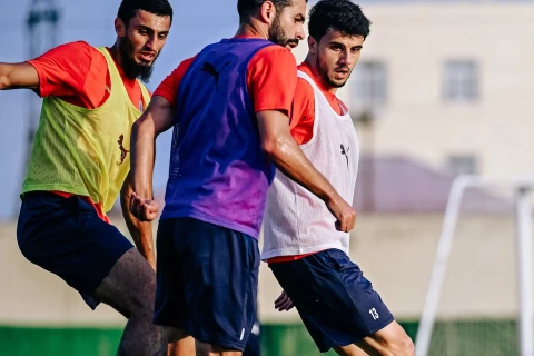 Futbol millimiz Bakıda məşqlərini davam etdirir - FOTO