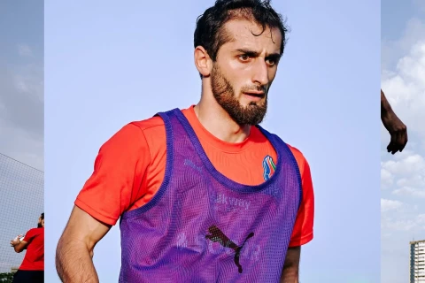 Futbol millimiz Bakıda məşqlərini davam etdirir - FOTO