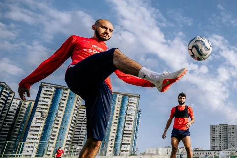 Futbol millimiz Bakıda məşqlərini davam etdirir - FOTO