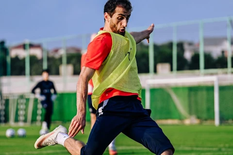Futbol millimiz Bakıda məşqlərini davam etdirir - FOTO