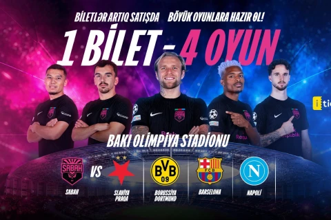 “Sabah”ın Çempionlar Liqasındakı ev oyunlarına vahid biletlər satışa çıxarılıb