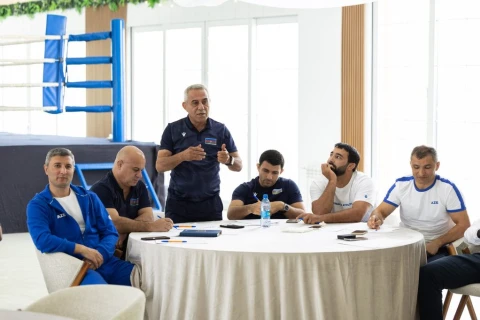 Güləş millilərinin məşqçiləri üçün Şamaxıda təlim keçirilib - FOTO
