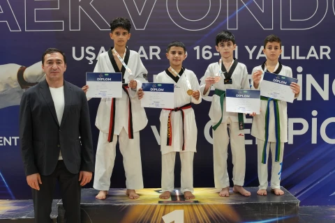 Taekvondo üzrə uşaqlar arasında ölkə birinciliyinə yekun vurulub