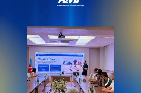 Respublika Velotrekində məşqçilər üçün “Təhlükəsiz idman” mövzusunda təlim keçirilib - FOTO