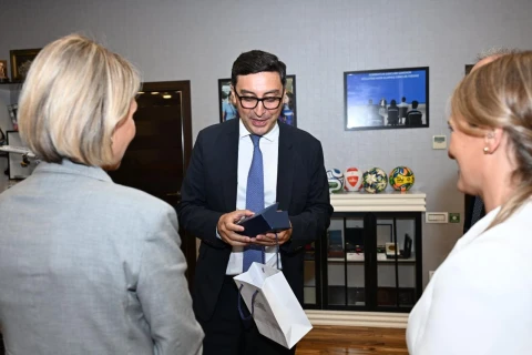 Azərbaycan və Gürcüstanın gənclər və idman əməkdaşlığı müzakirə edildi - FOTO
