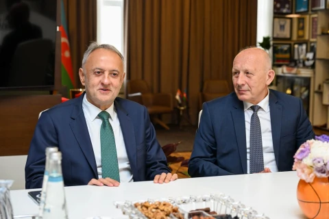 Fərid Qayıbov Serbiyanın idman nazirini qəbul edib - FOTO