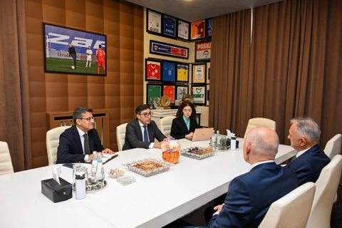 Fərid Qayıbov Serbiyanın idman nazirini qəbul edib - FOTO