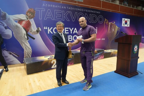 Taekvondo üzrə ənənəvi “Koreya Səfiri Kuboku” keçirilib