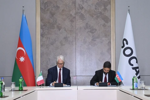 SOCAR İtaliya Futbol Federasiyası ilə Strateji Əməkdaşlığa dair Müqavilə imzalayıb - FOTO