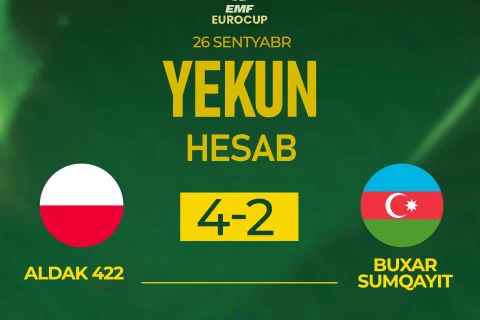 “Buxar Sumqayıt” Avropa Kubokunda məğlub oldu