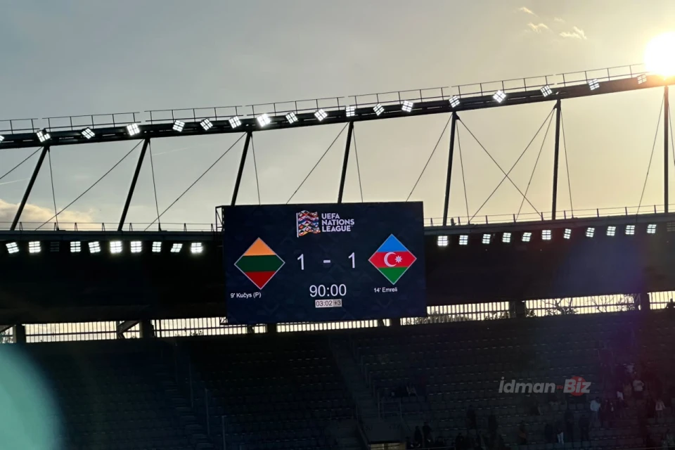 Azərbaycan futbol millisi Litva ilə heç-heçə etdi - İDMAN.BİZ KAUNASDAN - YENİLƏNİB + VİDEO