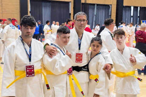 Cüdoçularımız Xüsusi Olimpiya Açıq Turnirində beş medal qazanıblar - FOTO
