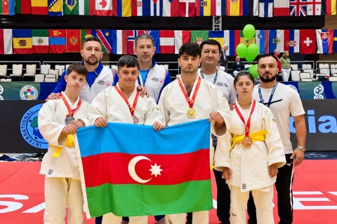 Cüdoçularımız Xüsusi Olimpiya Açıq Turnirində beş medal qazanıblar - FOTO