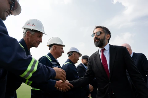 Canni İnfantino Hövsan qəsəbəsində inşa olunan futbol bazasında olub - FOTO