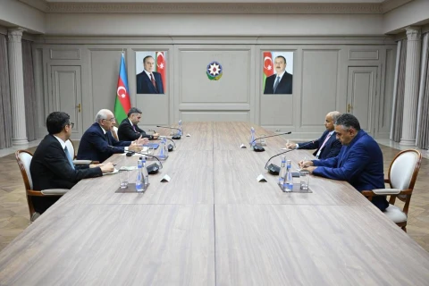 Azərbaycanın Baş naziri Beynəlxalq Üzgüçülük Federasiyasının prezidenti ilə görüşüb