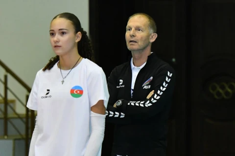 U-20 voleybol millimiz EEVZA çempionatına Qubada hazırlaşır - FOTO