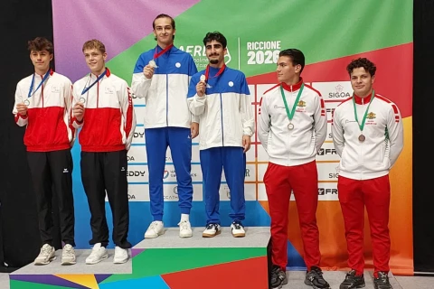 Gimnastlarımız İtaliyada beş qızıl, bir gümüş medal qazanıblar - FOTO