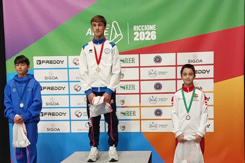 Gimnastlarımız İtaliyada beş qızıl, bir gümüş medal qazanıblar - FOTO
