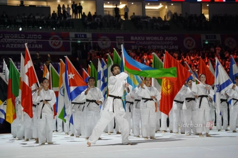 Bakıda cüdo üzrə dünya çempionatının təntənəli açılış mərasimi keçirilib - YENİLƏNİB + FOTO/VİDEO