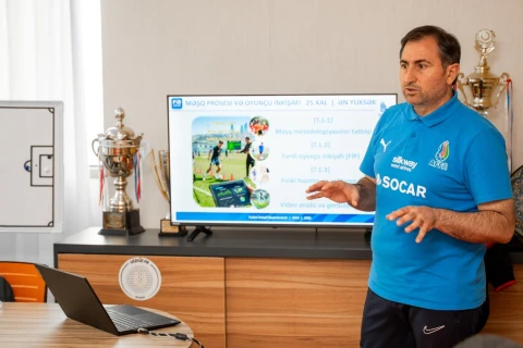 Futbol akademiyalarında növbəti təlimlər keçirilib - FOTO