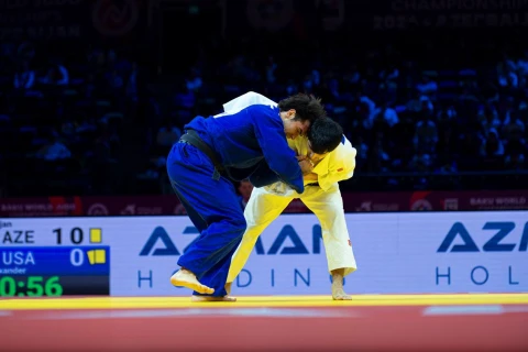 Murad Fatiyev to fight for bronze at World Judo Championships in Baku