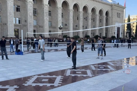 Gəncədə ilk dəfə voleybol festivalı keçirilib - FOTO