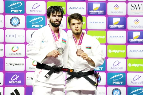Azerbaijan's men's judo team sets historic record at World Championships in Baku