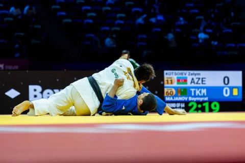 Olympic champion Zelim Kotsoyev begins World Judo Championships campaign in Baku