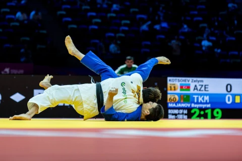 Olympic champion Zelim Kotsoyev begins World Judo Championships campaign in Baku