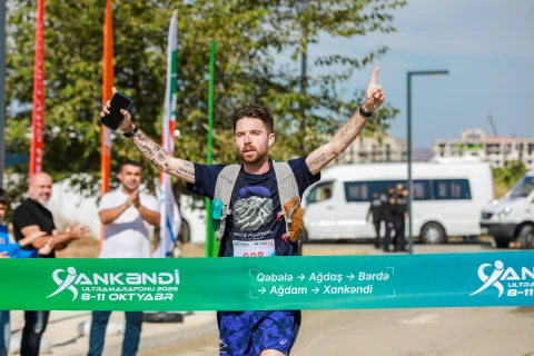 Üçüncü Beynəlxalq Xankəndi Ultramarafonunun üçüncü mərhələsinə yekun vurulub - FOTO