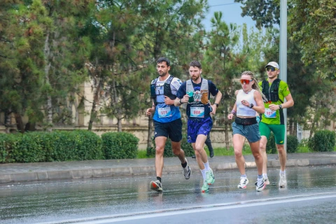 Üçüncü Beynəlxalq Xankəndi Ultramarafonunun üçüncü mərhələsinə yekun vurulub - FOTO