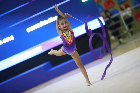 Qazaxda keçirilən “Grace of Nature” bədii gimnastika turniri bu gün yekunlaşacaq - FOTO