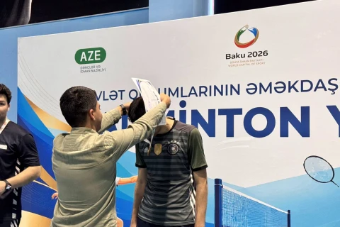 Dövlət qurumlarının əməkdaşları arasında badminton yarışı keçirilib - FOTO