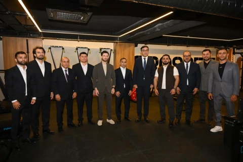 Bakıda yeni idman zalı açıldı: mərasimdə tanınmış simalar iştirak etdilər - FOTO