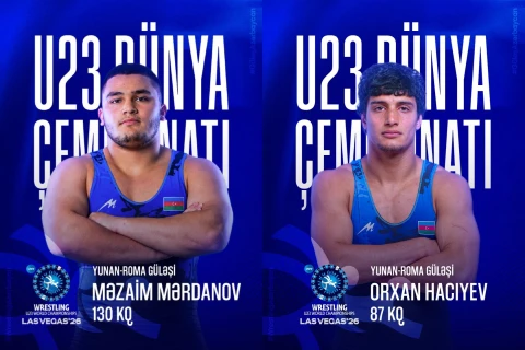 Las-Veqasda dünya çempionatı: Azərbaycanın iki güləşçisi dörddəbir finala yüksəldi