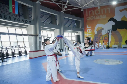 Сборная Азербайджана по таэквондо завершила сборы перед чемпионатом Европы - ФОТО