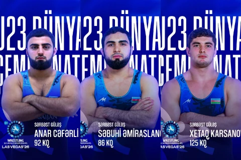 Dünya çempionatı: Azərbaycanın üç güləşçisi bürünc medal uğrunda mübarizə aparacaq