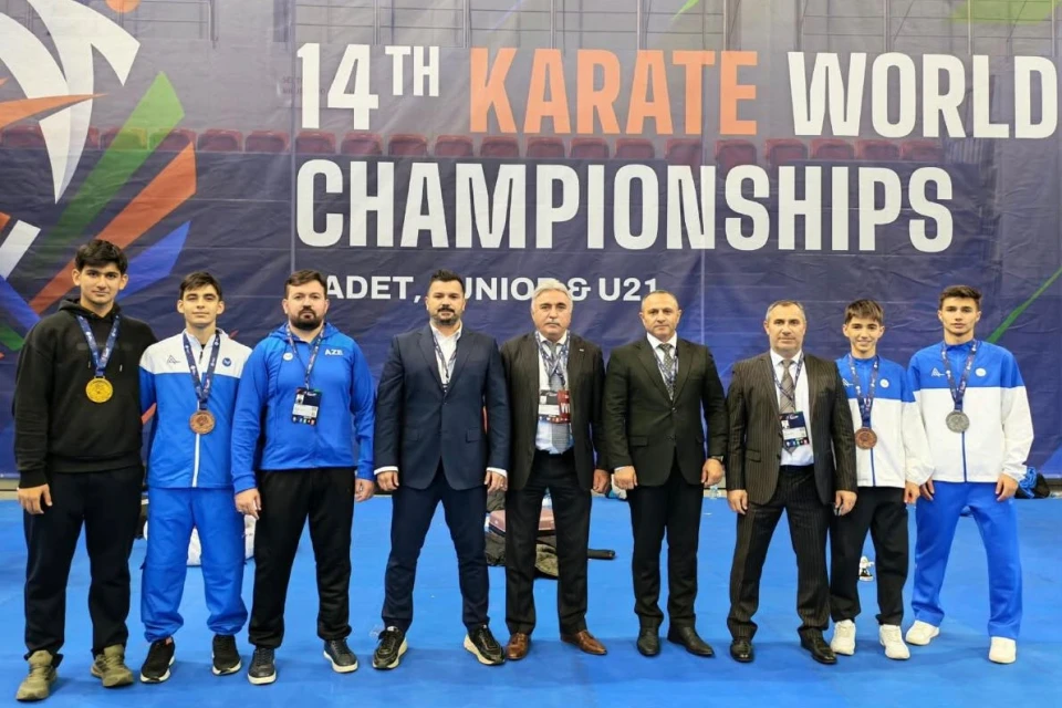 Karateçilərimiz dünya çempionatını beş medalla başa vurdular - FOTO/VİDEO